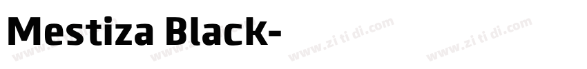 Mestiza Black字体转换